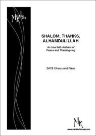 Shalom, Thanks, Alhamdulillah SATB choral sheet music cover Thumbnail